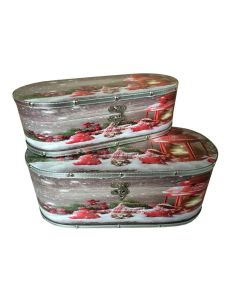 Σετ 2 Κουτιά MDF 39x19x16 & 3x15x10,5cm Etoile NN-744N